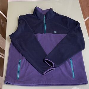 Hurley Purple and Navy Pullover with Teal Accents